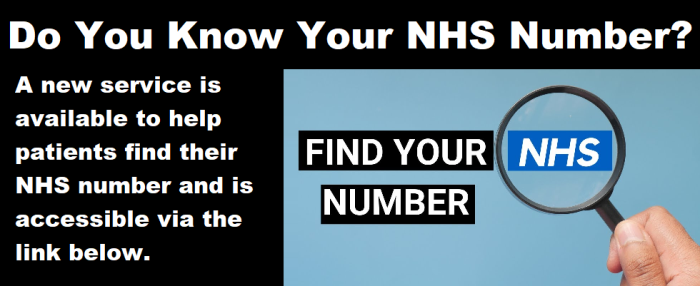 Do you know your NHS number?