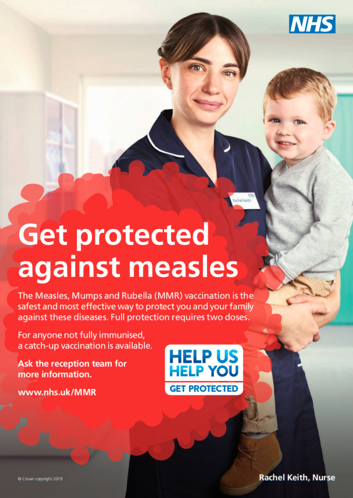 Get protected against measles. Full text below