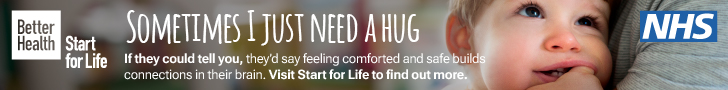 Sometimes I just need a hug. If they could tell you, they'd say feeling comforted and safe builds connections in their brain. Visit Start for Life to find out more.