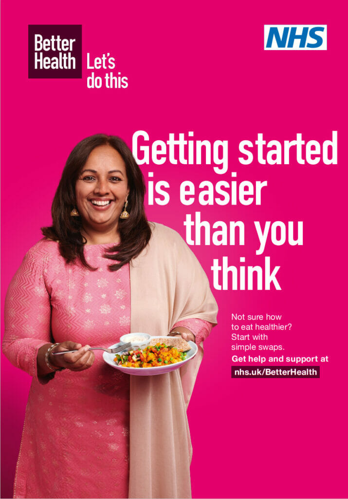 Getting started is easier than you think.  Not sure how to eat healthier? Start with simple swaps. Get help and support at www.nhs.uk/betterhealth