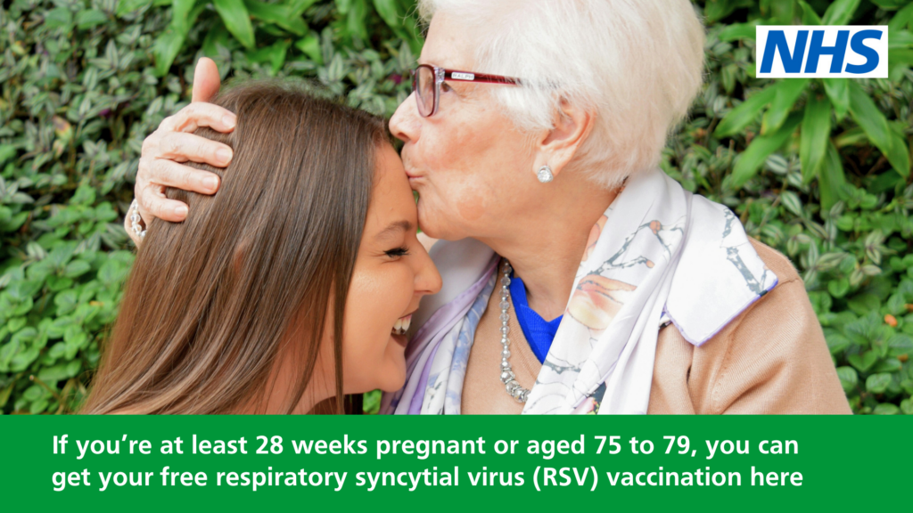 If you are at least 28 weeks pregnant or aged 75-79 you can get your free RSV vaccine