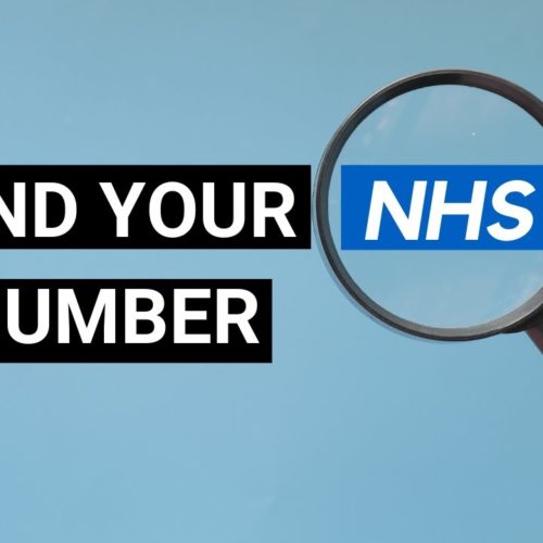 find your nhs number picture